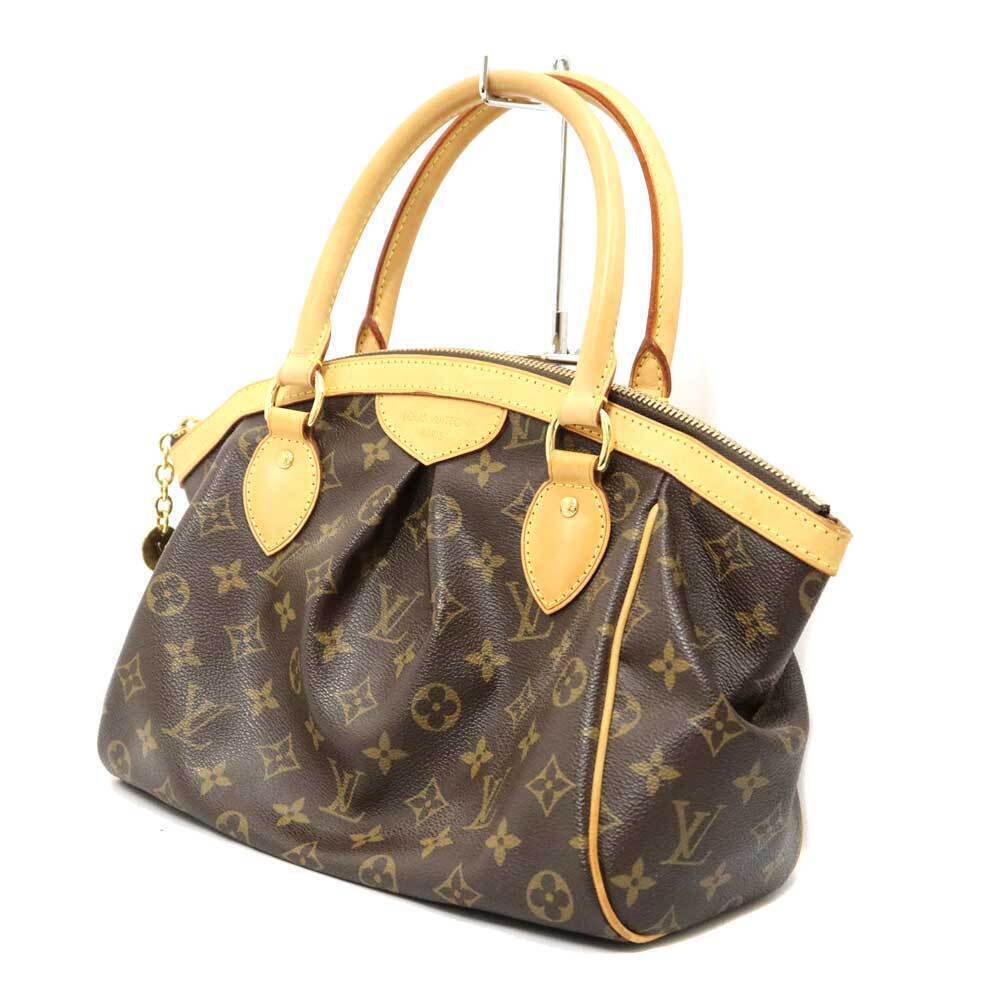 Louis Vuitton Leather Tivoli Monogram Brown Handbag